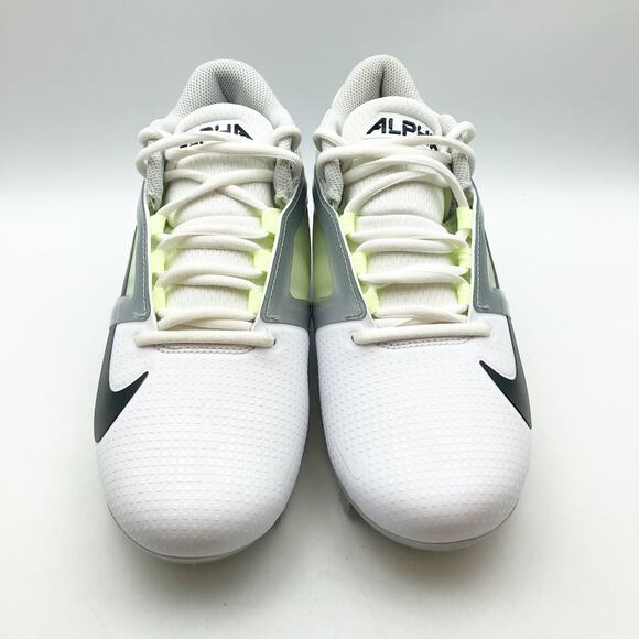 Nike Mens Alpha Menace 4 Pro Molded Football Cleats Size 10.5 White Black NWOB - Picture 4 of 10